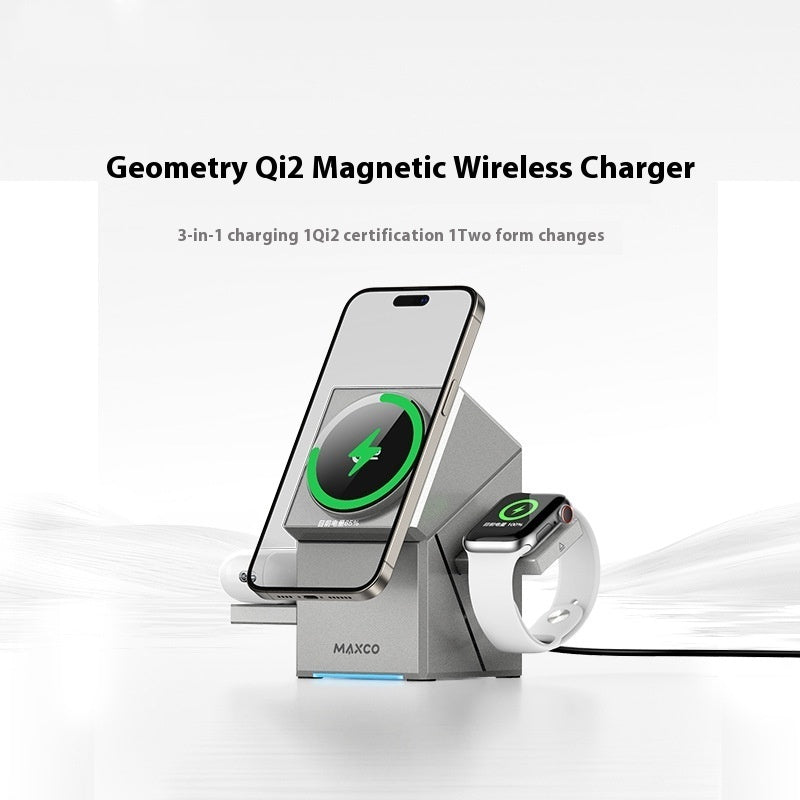 Qi2 Protocol Magnetic Touch Rotating Wireless Charger