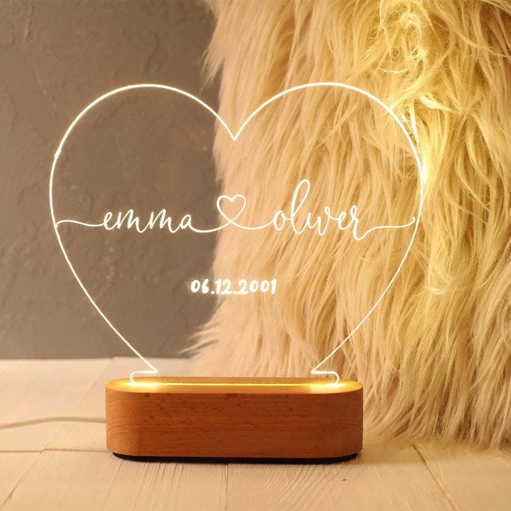 Custom Romantic Night Light