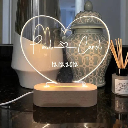 Custom Romantic Night Light